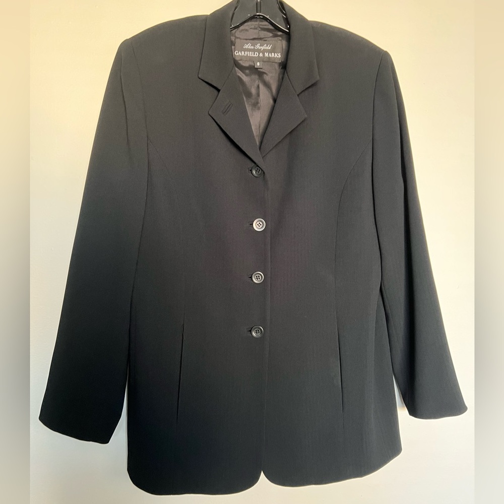 Garfield & Marks vintage jacket black, size 8.